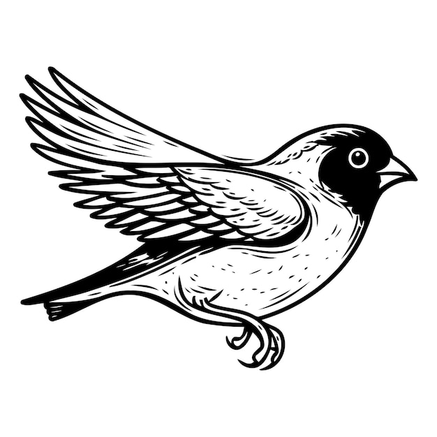 Ilustración vectorial dibujada a mano aislada sobre un fondo blanco