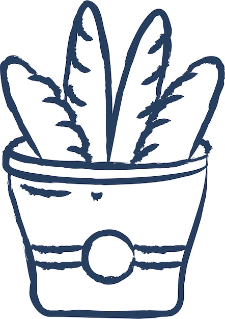 Ilustración vectorial dibujada a mano por Baguette