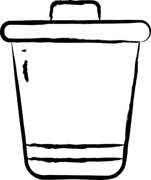 Ilustración vectorial dibujada a mano en la basura