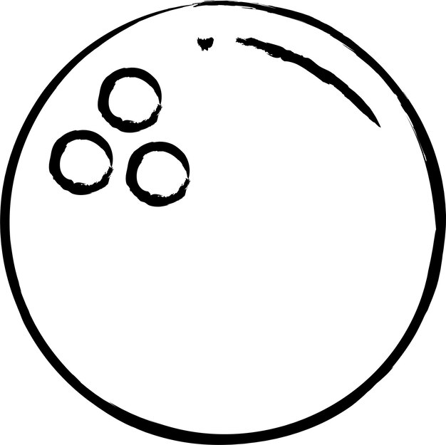 Ilustración vectorial dibujada a mano para el boliche
