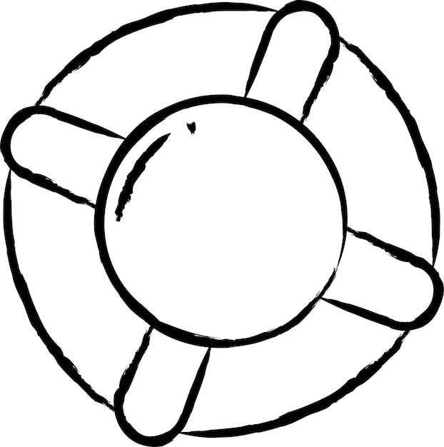 Ilustración vectorial dibujada a mano de la boya