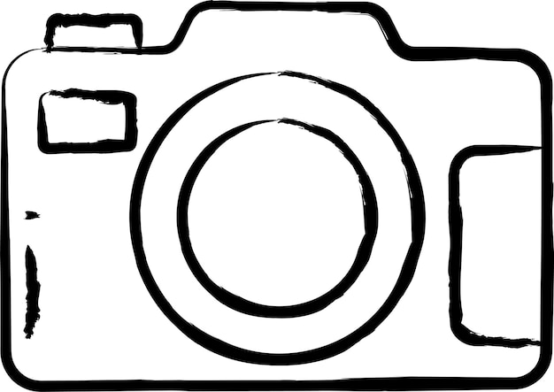 Ilustración vectorial dibujada a mano por la cámara