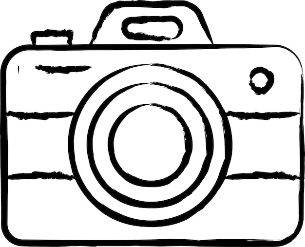 Ilustración vectorial dibujada a mano por la cámara