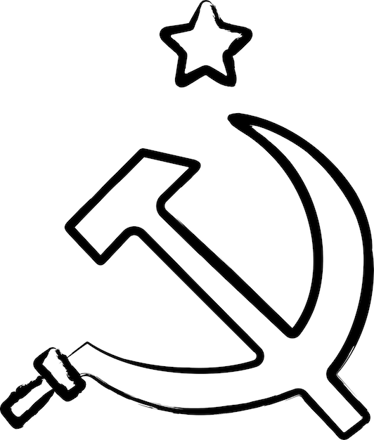 Ilustración vectorial dibujada a mano del comunismo