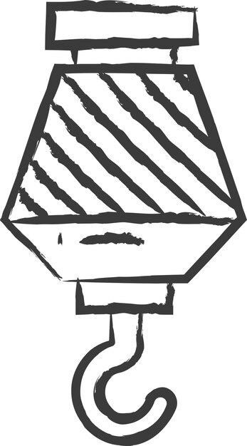 Ilustración vectorial dibujada a mano por Crane