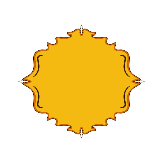 Ilustración vectorial dibujada a mano del fondo de la frontera islámica