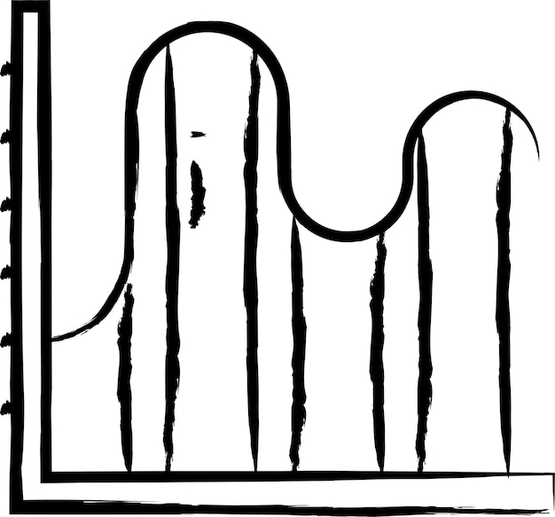 Ilustración vectorial dibujada a mano del gráfico