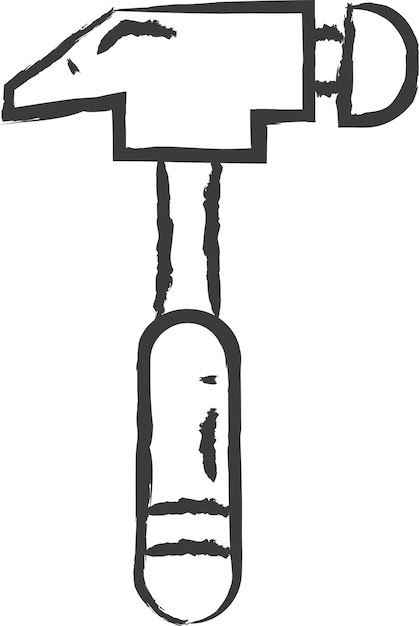 Ilustración vectorial dibujada a mano por Hammer