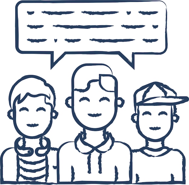 Ilustración vectorial dibujada a mano por los hermanos