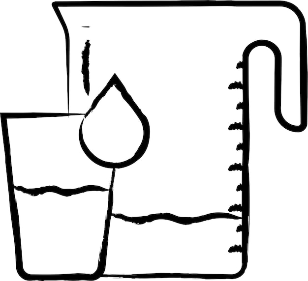 Ilustración vectorial dibujada a mano en una jarra