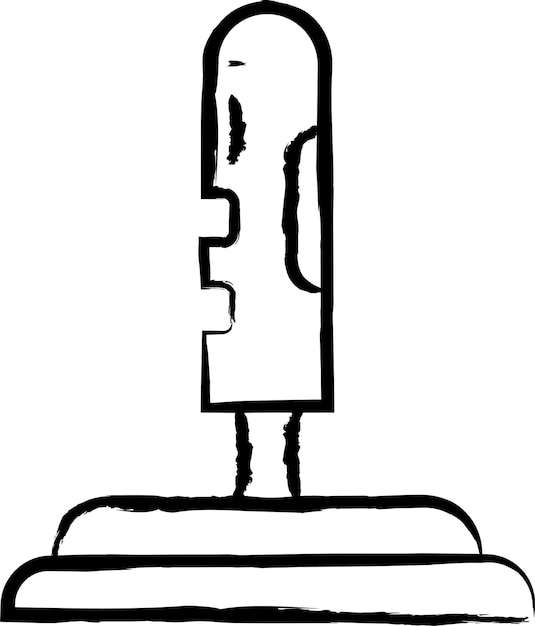 Ilustración vectorial dibujada a mano con el joystick