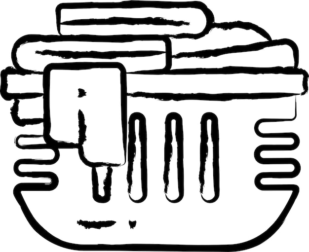 Ilustración vectorial dibujada a mano para la lavandería