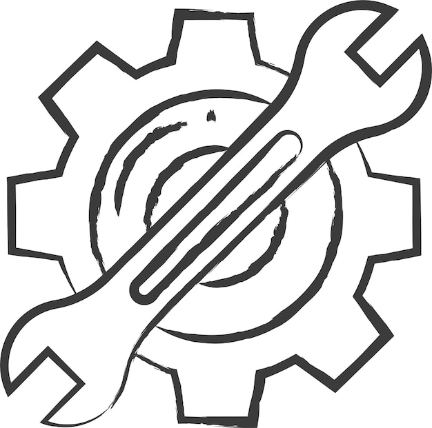 Ilustración vectorial dibujada a mano de mantenimiento