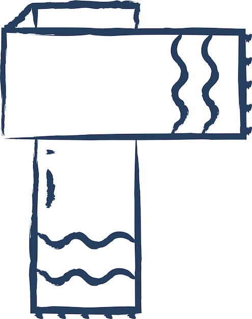 Ilustración vectorial dibujada a mano por Scarf
