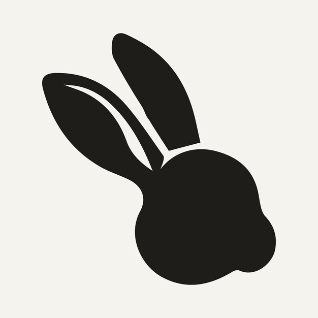 Ilustración vectorial dibujada a mano con la silueta de un animal
