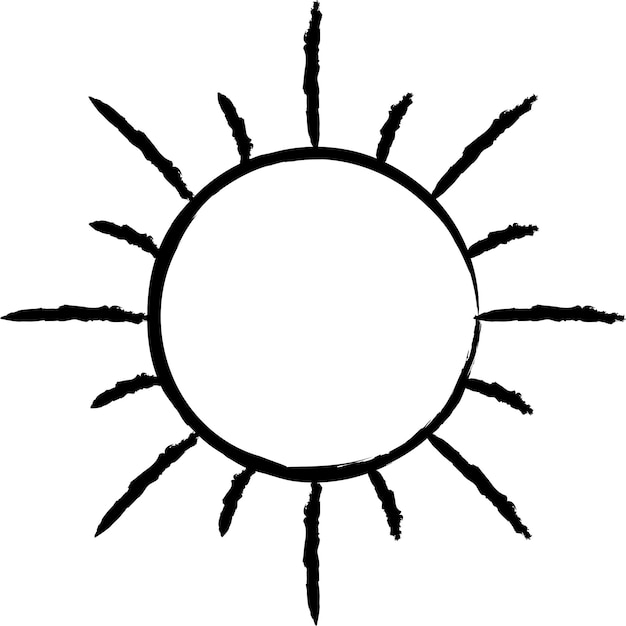 Ilustración vectorial dibujada a mano por Sun