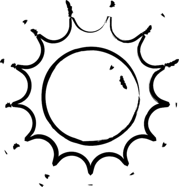 Ilustración vectorial dibujada a mano por Sun