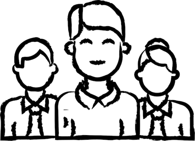 Ilustración vectorial dibujada a mano por Team Man