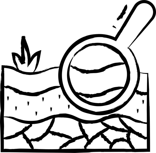 Ilustración vectorial dibujada a mano de la tierra