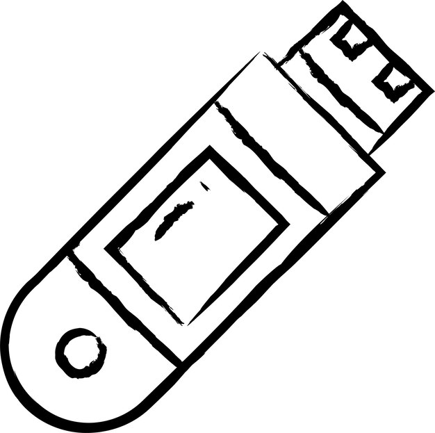 Ilustración vectorial dibujada a mano por Usb