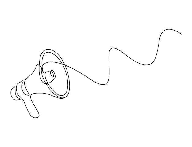 Ilustración vectorial de dibujo continuo de una línea de caballo