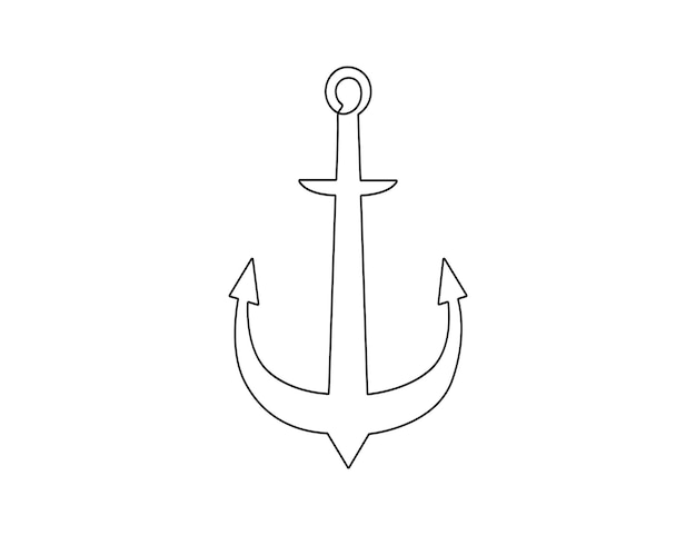 Ilustración vectorial de dibujo de una línea continua