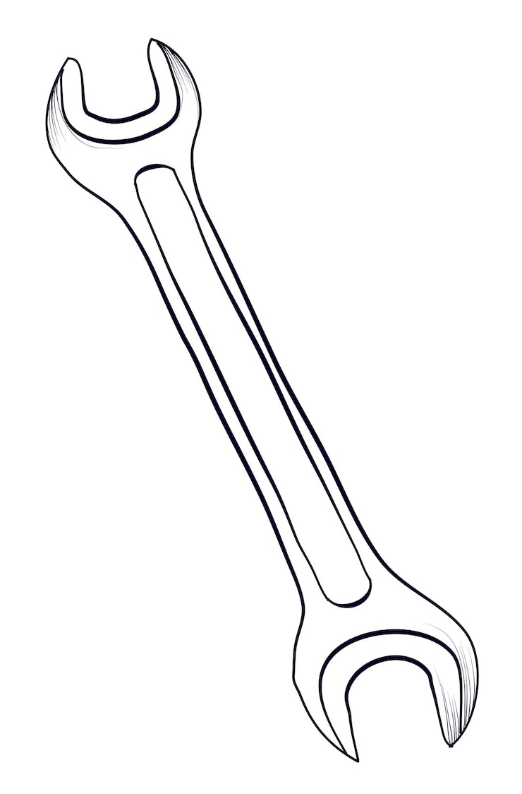 Vector ilustración vectorial de dibujo de la mano de la llave