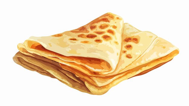 Ilustración vectorial de dibujos animados aislados de Crepe