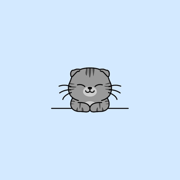 Ilustración vectorial de dibujos animados de color gris