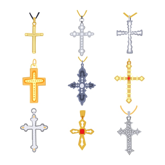 Ilustración vectorial de dibujos animados de Cross Christian