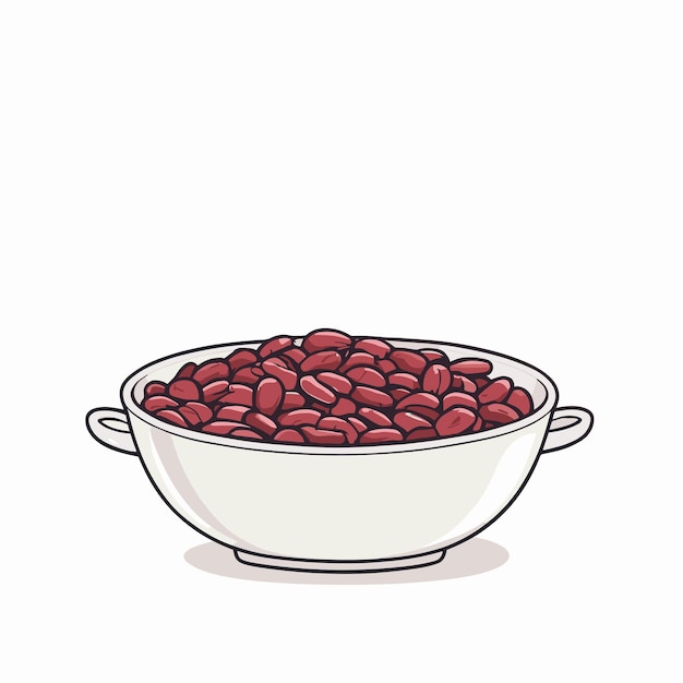 Vector ilustración vectorial de dibujos animados de frijoles y legumbres