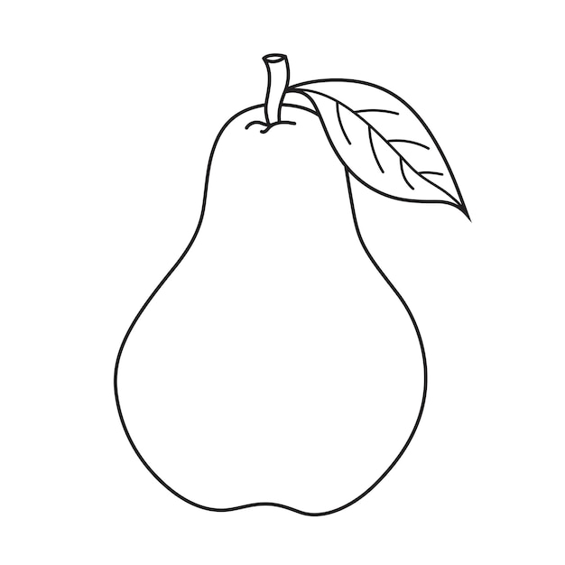 Vector ilustración vectorial de dibujos animados de frutas de guayaba