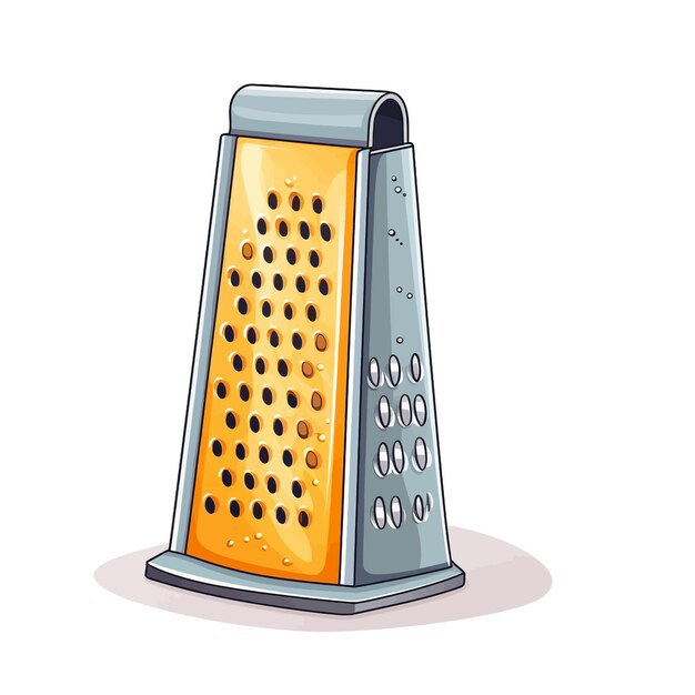 Vector ilustración vectorial de dibujos animados de grater dibujada a mano