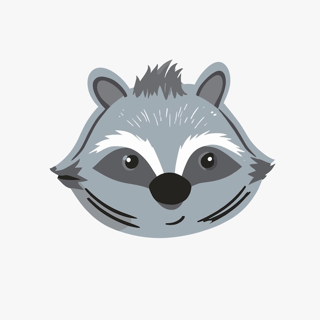 Ilustración vectorial de dibujos animados de mapaches