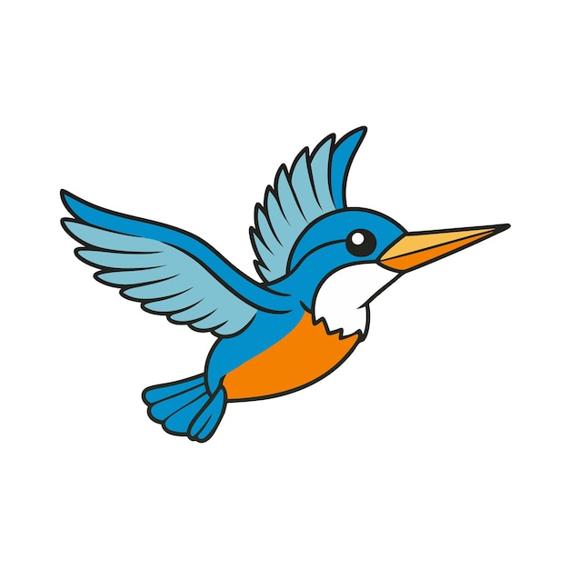 Ilustración vectorial de dibujos animados de pescador volador en fondo blanco perfecta para clipart