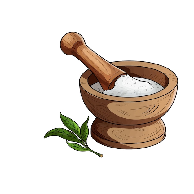 Vector ilustración vectorial de dibujos animados pestle dibujada a mano