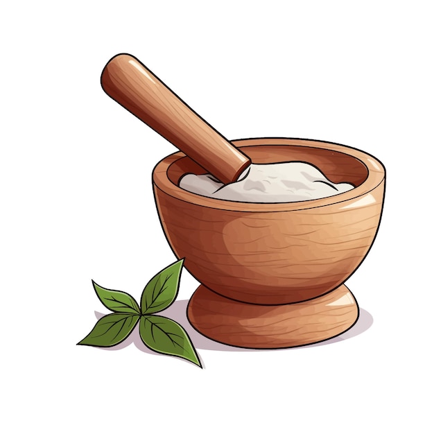 Vector ilustración vectorial de dibujos animados pestle dibujada a mano