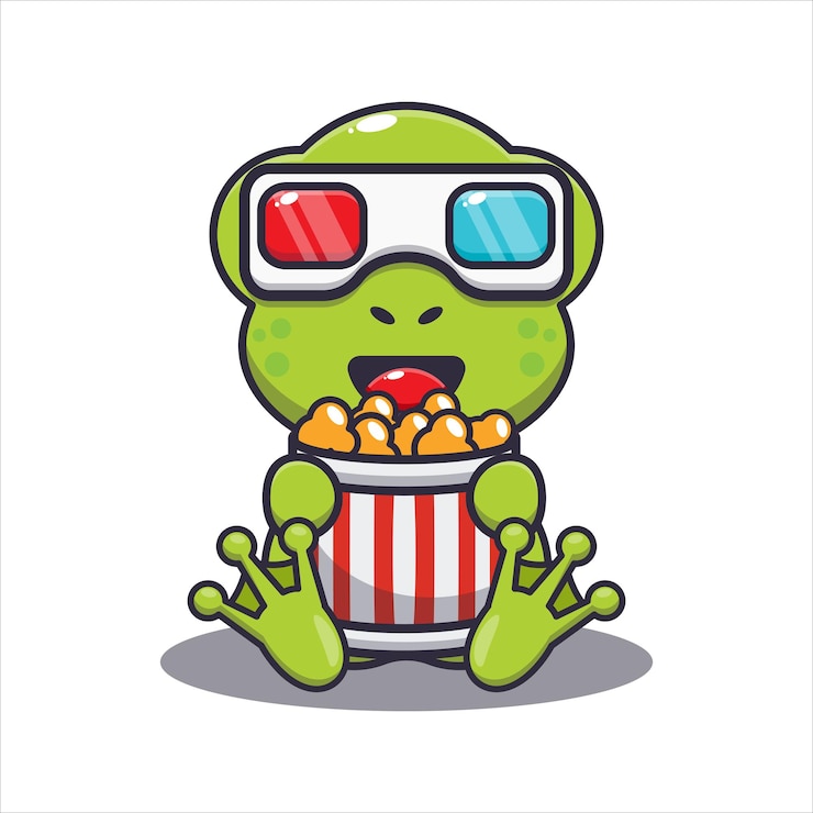Vector ilustración vectorial de dibujos animados de ranas