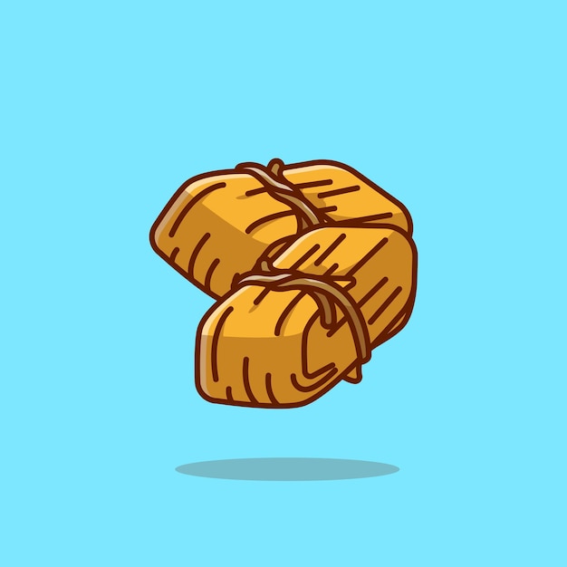 Ilustración vectorial de dibujos animados simples de Tamales icono de concepto de comida tradicional aislado