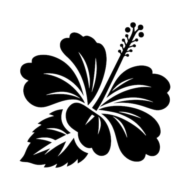 Ilustración vectorial de dibujos de flores individuales Contorno de flores de primavera incluido un sunfl rosa