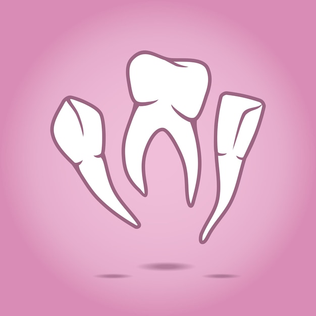 Ilustración vectorial de dientes