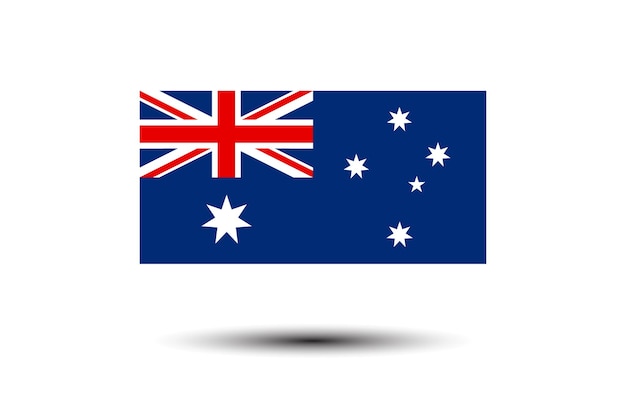 Ilustración vectorial digital de la bandera de Australia
