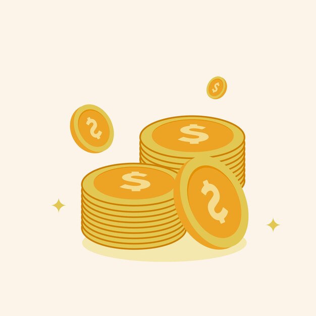 Ilustración vectorial del dinero bancario