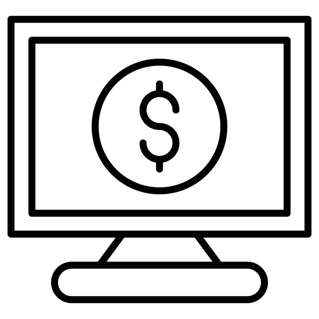 Ilustración vectorial de dinero de software