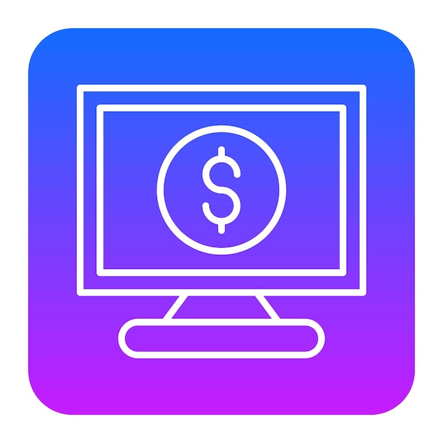 Ilustración vectorial de dinero de software