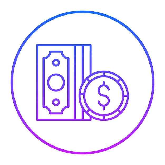 Ilustración vectorial del dinero