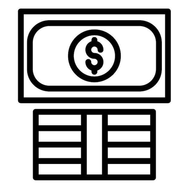 Ilustración vectorial del dinero