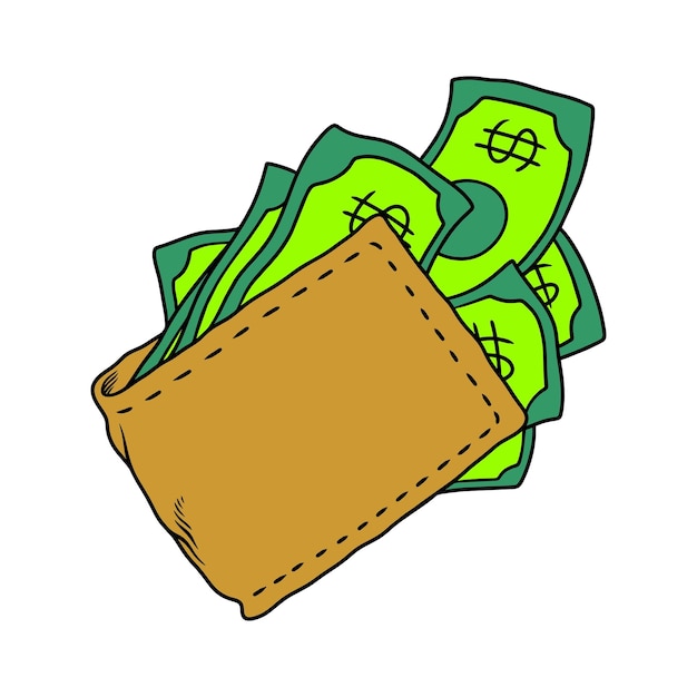 ilustración vectorial de dinero