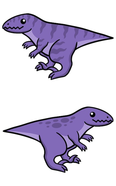 Ilustración vectorial del dinosaurio Velociraptor