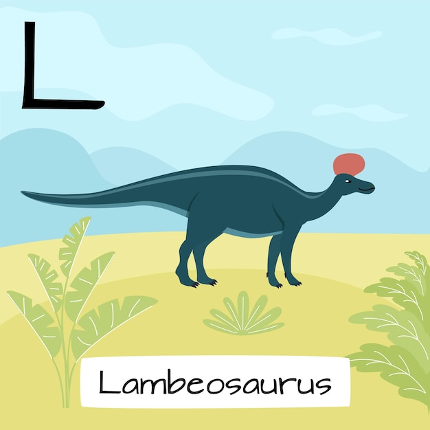 Vector ilustración vectorial de dinosaurio